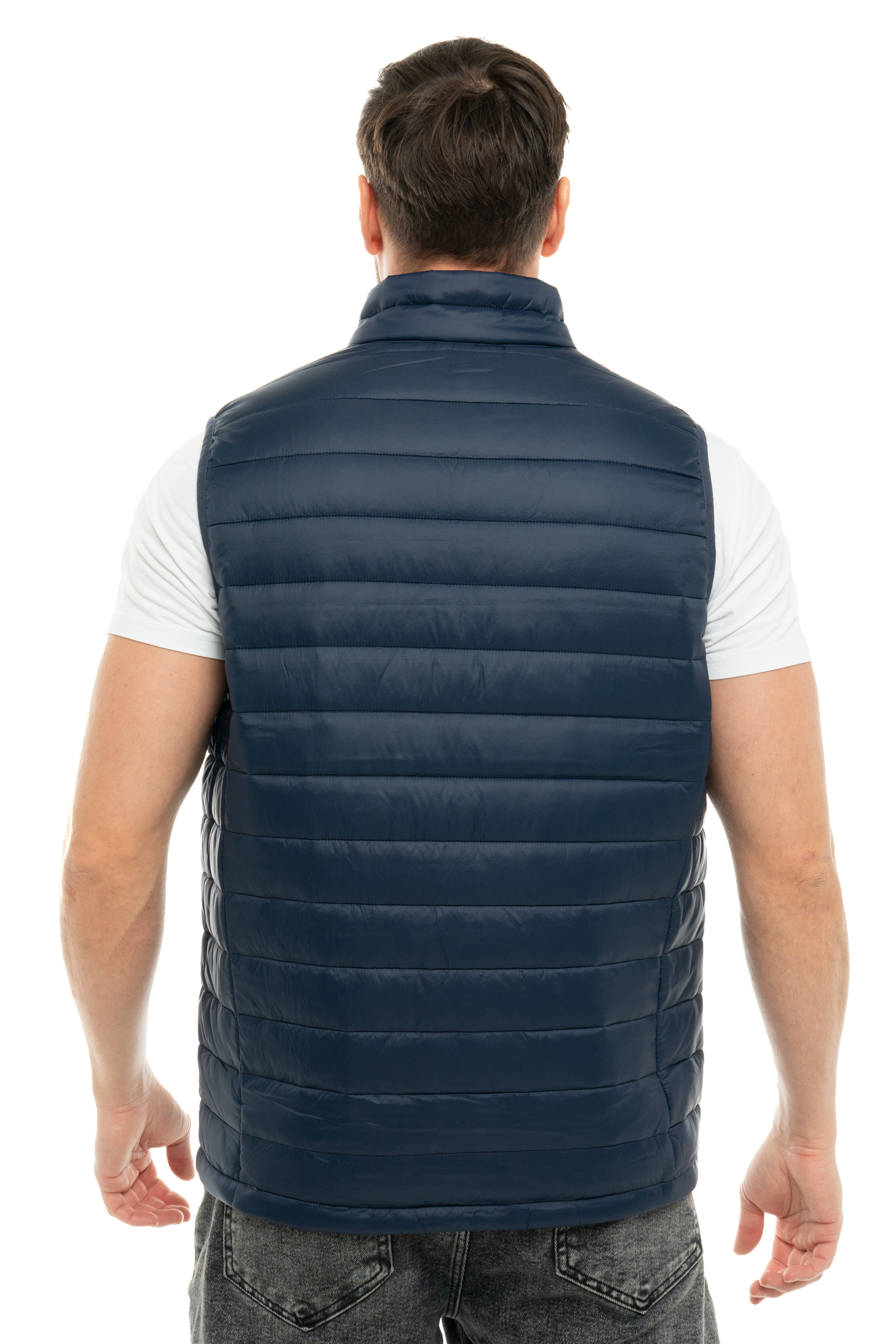 Жилет утепленный арт. J-01 цв. синий/оранжевый Жилет утепленный арт. J-01 цв. синий/оранжевый